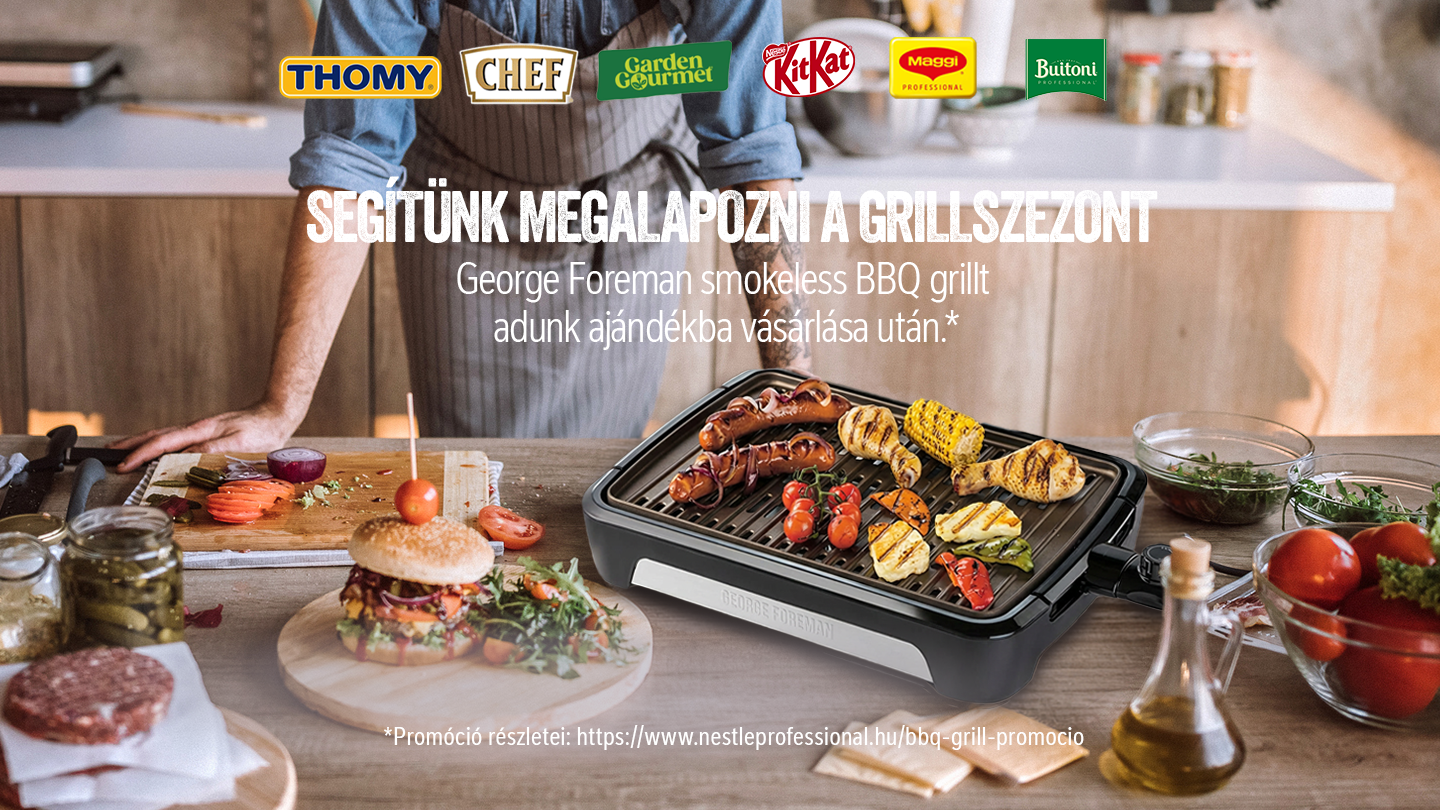 Nestlé Professional smokeless BBq grill promóció