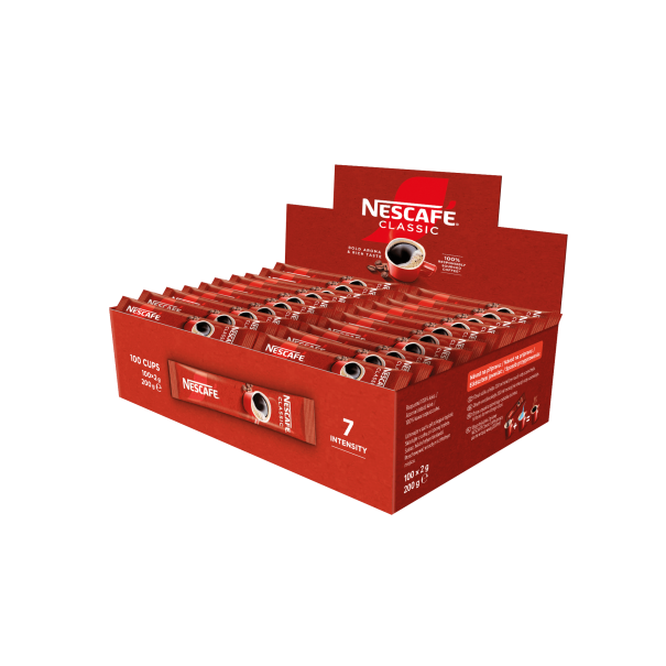 Nescafe stick display open