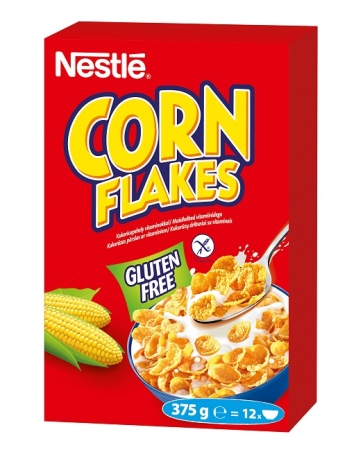 NESTLE CORN FLAKES - Kukoricapehely vitaminokkal. Gluténmentes termék. 375g