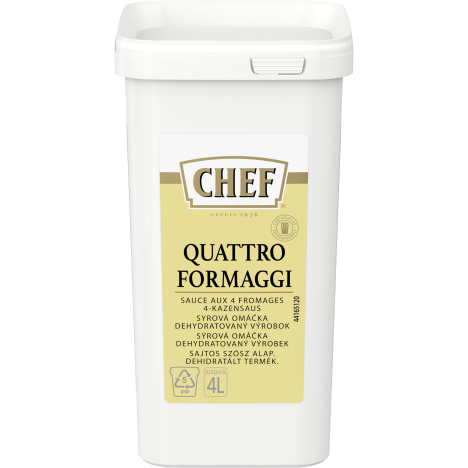12352019_CHEF Quattro Formaggi Sajtos szósz alap_840g