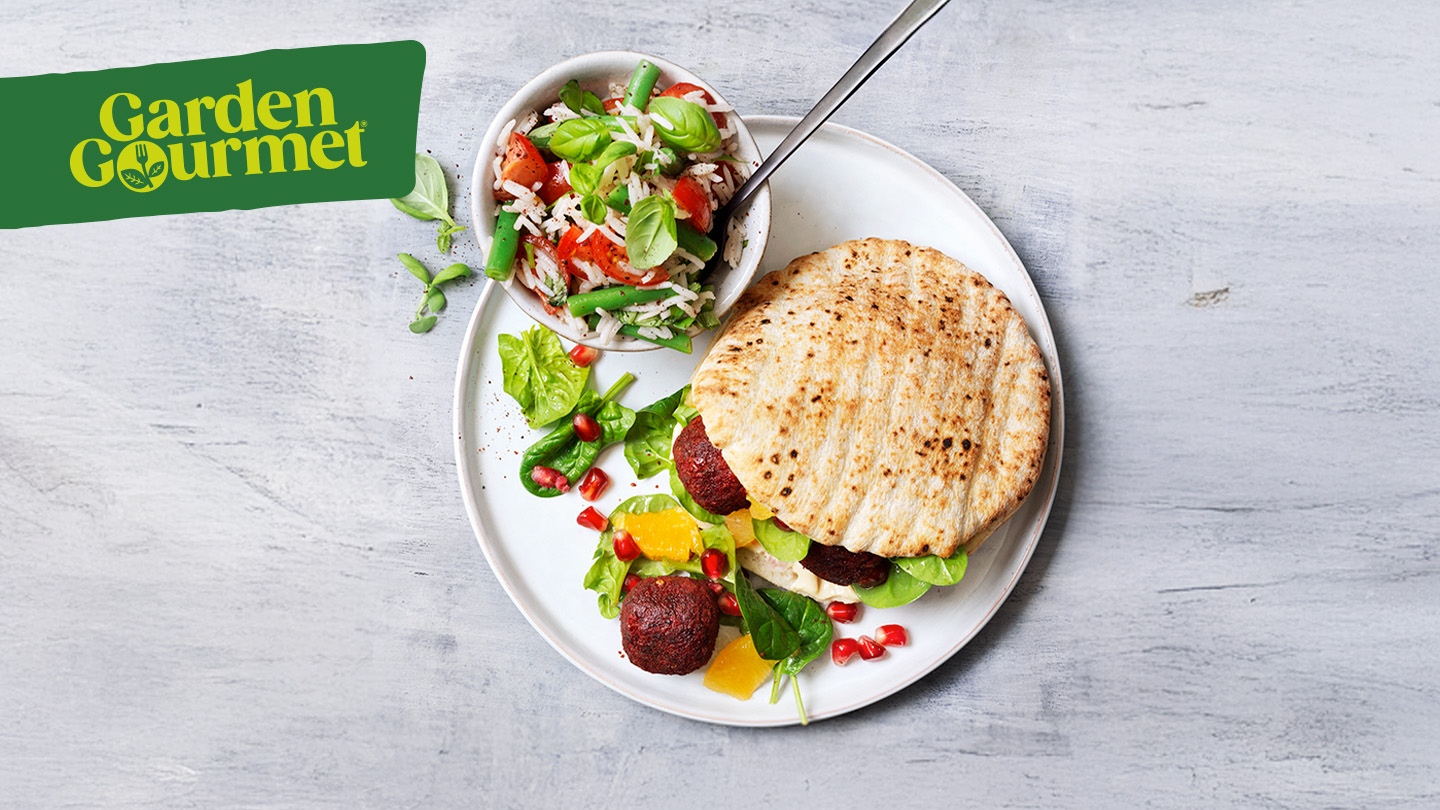 Garden Gourmet céklás falafel banner